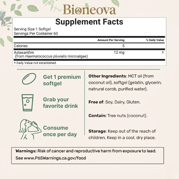Bioneova Astaxanthin 12mg