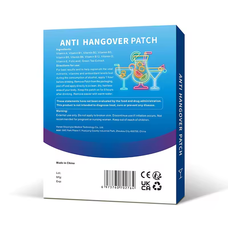Anti Hangover Alcohol Patch Natural Vitamins Party Patch Hangover Defense Anti Alcohol Patch